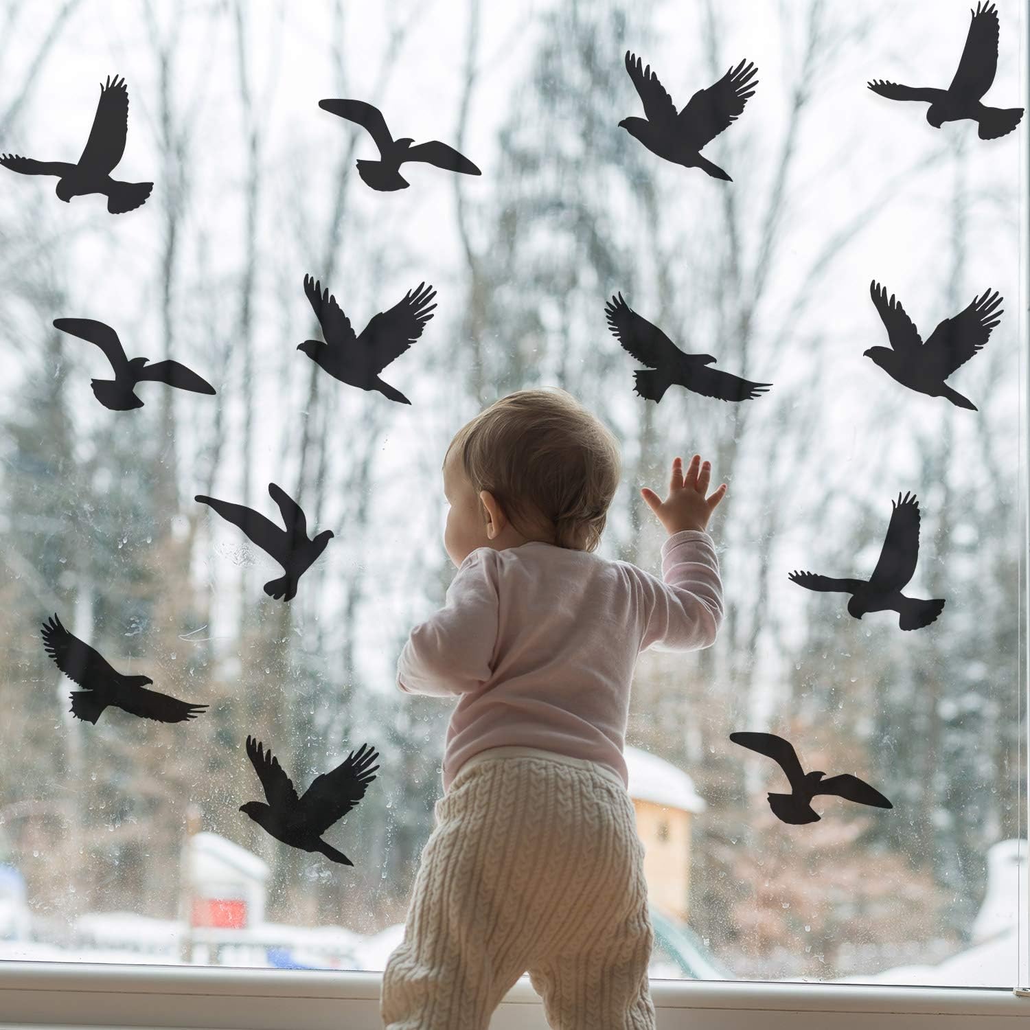 nálepky plašenie vtákov